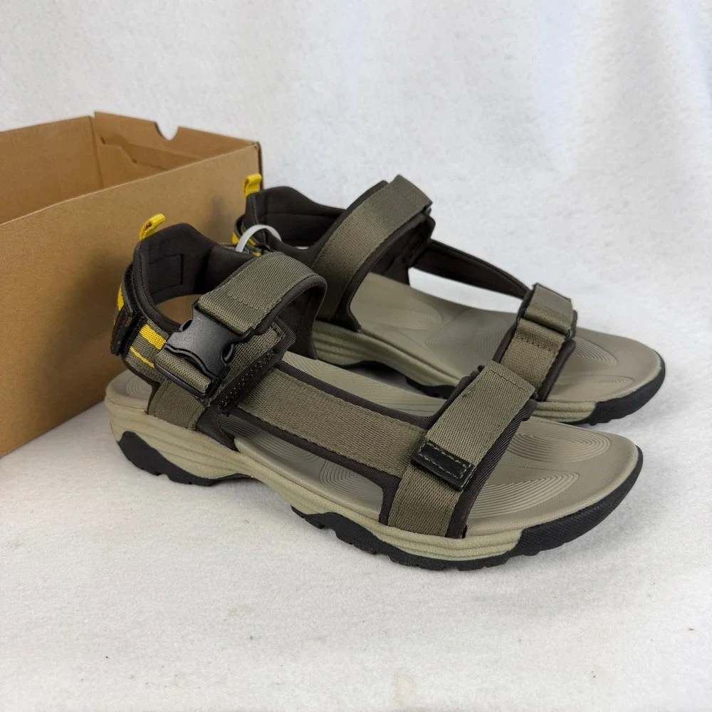 G.H. Bass Trek Sport Sandals Moss Green Adjustable Straps Mens US 10 UK 9